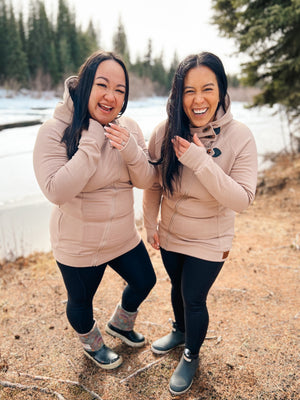 Fireweed Side Zip Toggle Hoodie - Latte