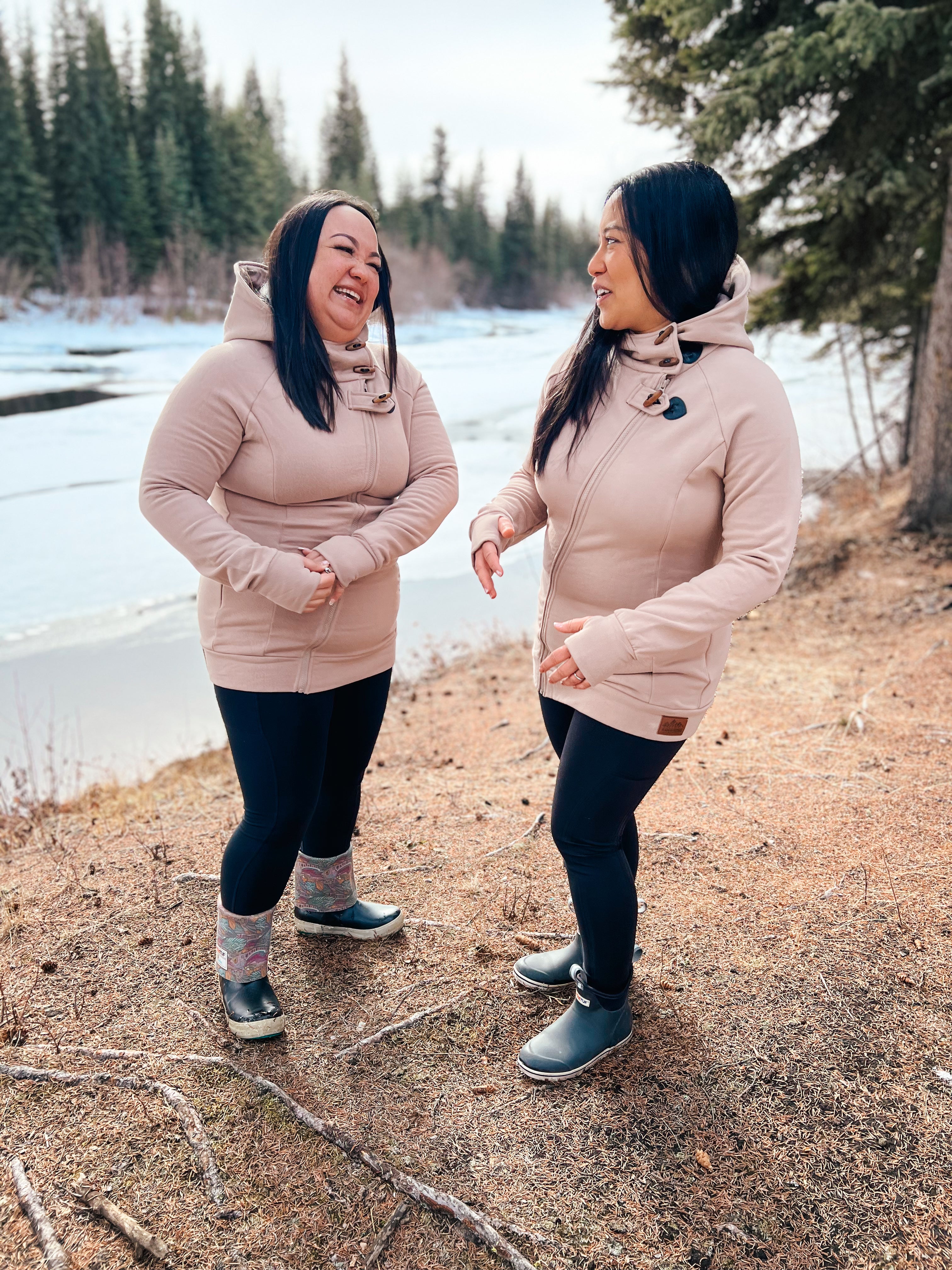 Fireweed Side Zip Toggle Hoodie - Latte